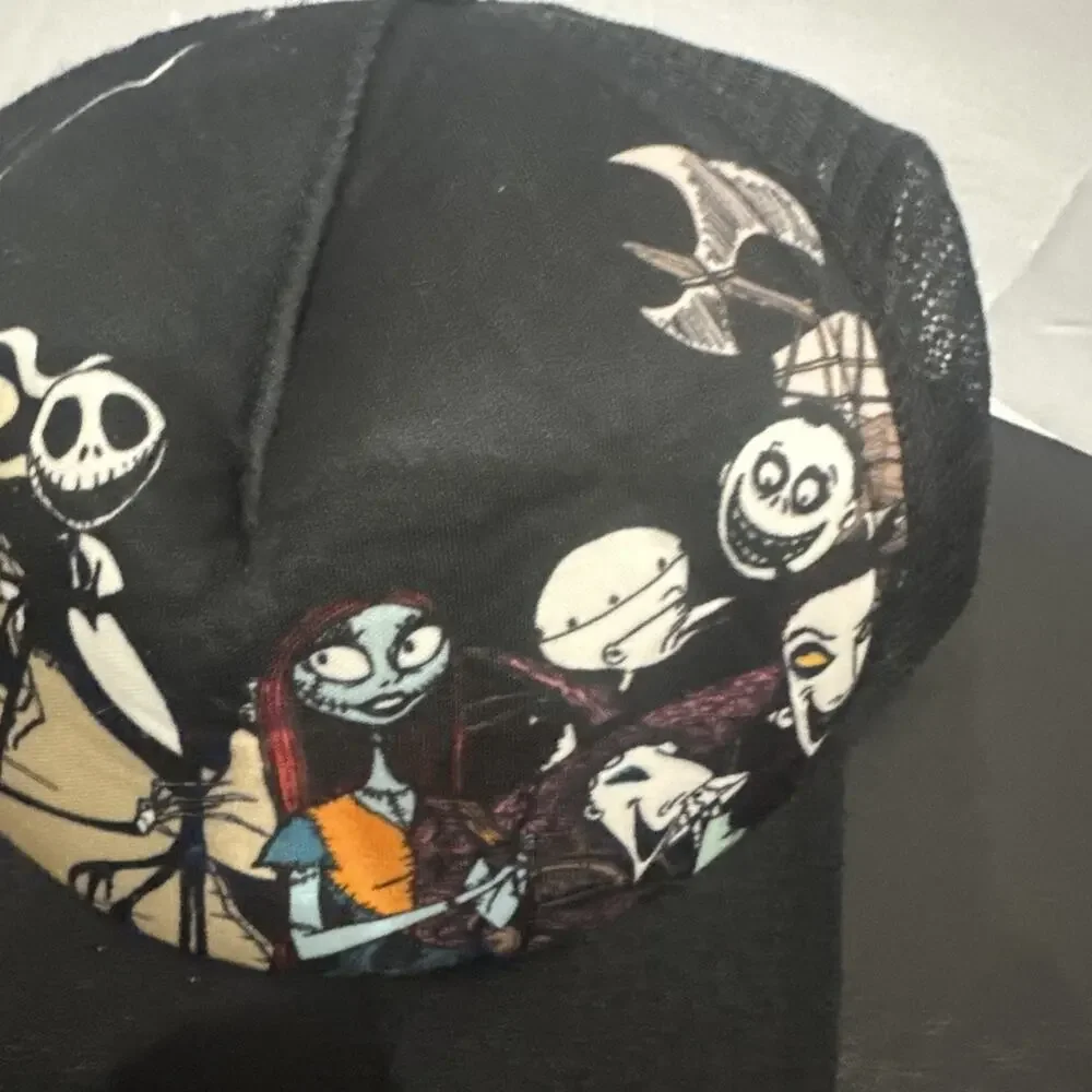 Disney Nightmare Before Christmas Jack Sally Oogie Trucker Snapback Hat Cap